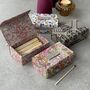 Personalised Refillable Liberty Fabric Matchbox With Leather Detail, thumbnail 10 of 10