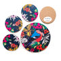 Bullfinch Pot Stand And Floral Coasters Set, thumbnail 1 of 7