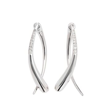 925 Sterling Silver Sycamore Front And Back Earrings, 2 of 5