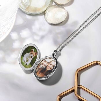 Personalised Sterling Silver Oval Mummy Locket, 2 of 6