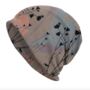 Chemo Headwear Beanie Hat Bandana Grey Pink Flowers Super Soft, thumbnail 5 of 6