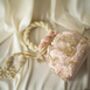 Arisha Nude Pink Velvet Potli Bag, thumbnail 5 of 6