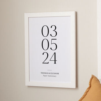 Special Date Paper Anniversary Print, 2 of 2