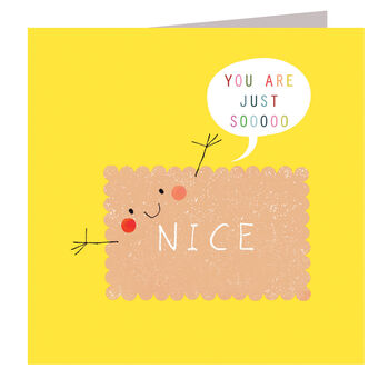 Nice Biscuit Greetings Card, 2 of 5