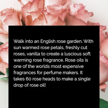 Personalised 3D Scented 50th Birthday Card For Her Blush Rose, 8 of 12