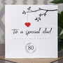 Personalised 80th Birthday Card For Special Dad, thumbnail 1 of 4