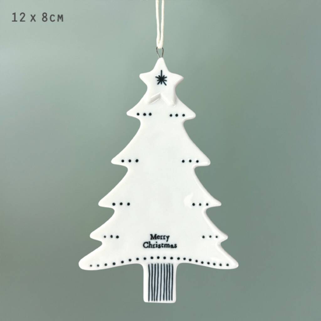 East Of India Porcelain Christmas Tree, 1 of 1