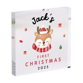 Baby’s First Christmas Acrylic Block Xmas Gift, 2 of 4