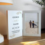 Personalised Anniversary Wooden Hinged 6x4 Photo Frame, thumbnail 5 of 5