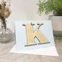 Personalised Initial Letter Congratulations Card, thumbnail 11 of 12