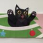Handmade Surprise Cat In The Christmas Tree Pop Up Card, thumbnail 1 of 2