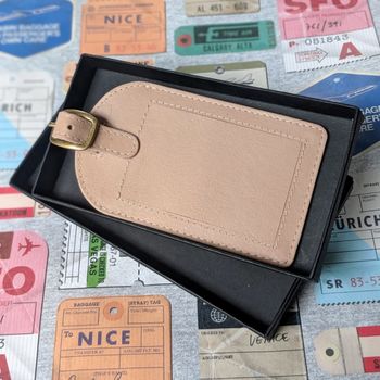 Personalised Leather Luggage Tag, 6 of 12