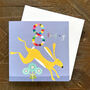 Happy Hare 8th Birthday Card, thumbnail 1 of 5