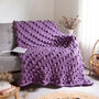 Big Bobble Blanket Easy Knitting Kit, thumbnail 1 of 10