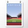 Liverpool Fc Anfield From The Anfield Road Stand Poster, thumbnail 3 of 9