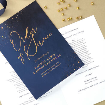 Celeste Wedding Order Of Service Booklets, 3 of 3