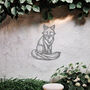 Sitting Fox Metal Wall Art For Garden, Animal Lover Gift, thumbnail 10 of 10