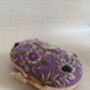 Purple Velvet Oval Clutch Bag, thumbnail 4 of 8