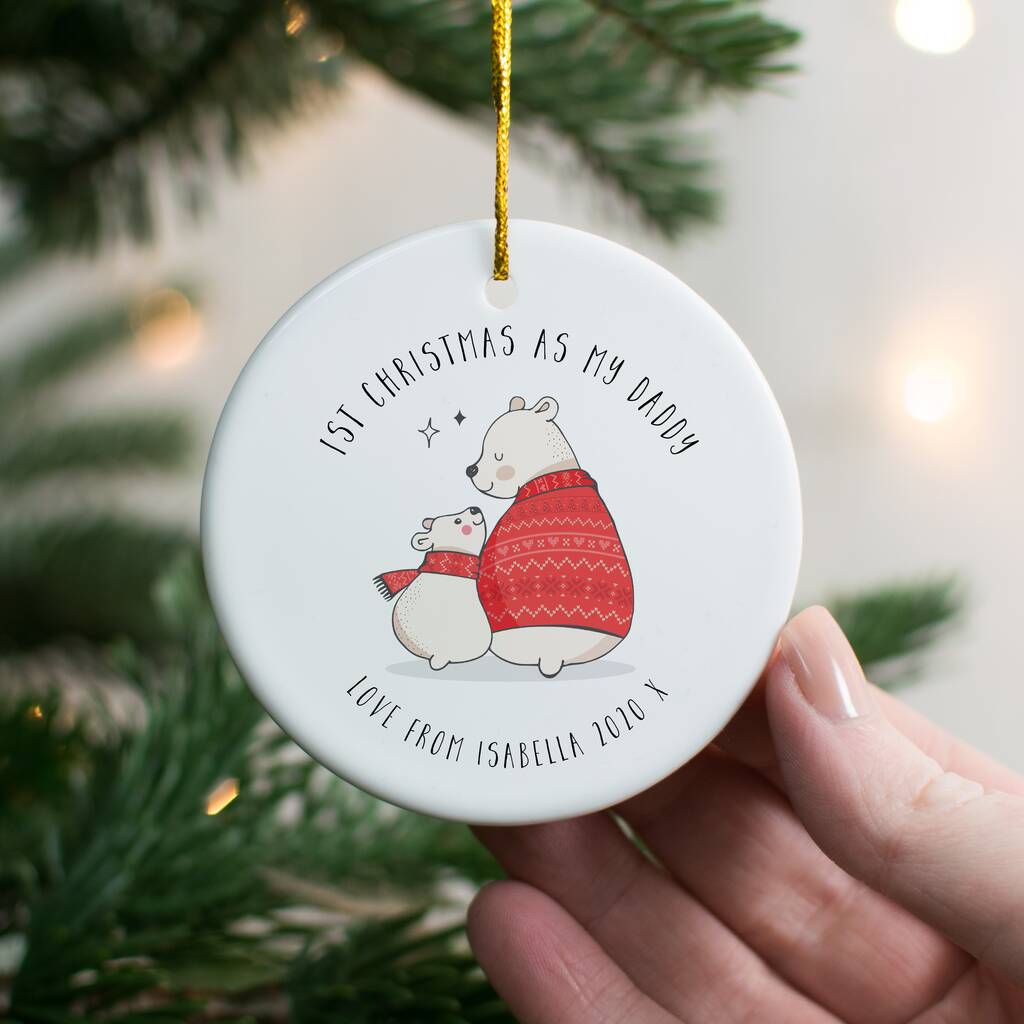 Baby's First Christmas 'As My…' Ceramic Decoration, 1 of 2