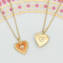 Personalised 18ct Gold Plated Opal And Enamel Necklace, thumbnail 1 of 4