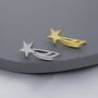 Shooting Star Crawler Earrings In Sterling Silver, thumbnail 3 of 11