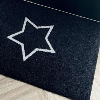 Scandi Star Doormat | Black, 2 of 7