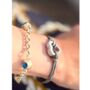 Woman's Personalised Purple Leather Urn Remembrance Bracelet For Ashes, thumbnail 4 of 12