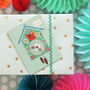 Cuckoo Clock Mini Greetings Card, thumbnail 2 of 5