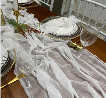 Gauze Table Runner Event Decoration, 2 of 12