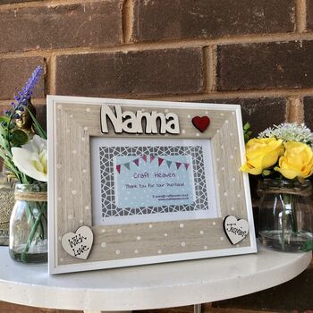 Personalised Nanna Photo Frame Birthday Gift, 6 of 8