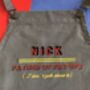 Sourdough King / Queen Personalised Chef Apron, thumbnail 5 of 6
