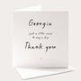 Personalised Thank You Card Just A Little Card To Say A Big Thank You, thumbnail 1 of 4