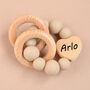 Personalised Unisex Baby Teether Rattle, thumbnail 2 of 4