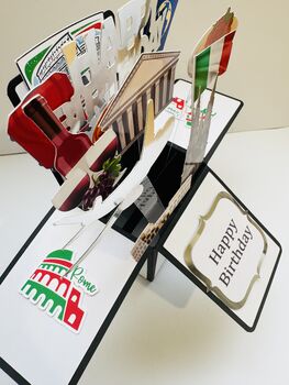 Personalisable Rome Themed 3D Greeting/Gift Card, 6 of 7