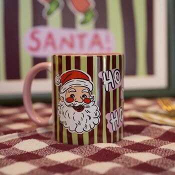 Ho Ho Ho Mug – Festive Santa Christmas Cup, 3 of 6