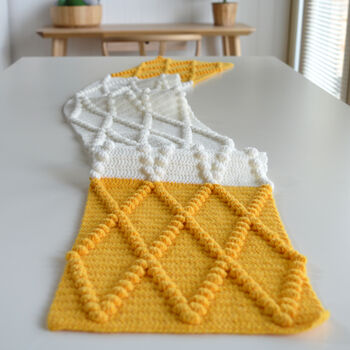 Diamond Bobble Crochet Scarf Kit, 3 of 7
