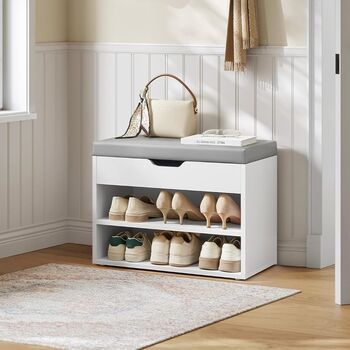 Padded Storage Bench With Three Compartments, 2 of 8