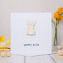 Personalised Easter Bunny Pom Pom Tail Card, thumbnail 3 of 4