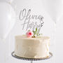 Personalised Classic Couples Cake Topper, thumbnail 1 of 4