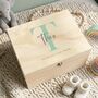 Personalised Initial Baby Keepsake Box Various Colours, thumbnail 1 of 12