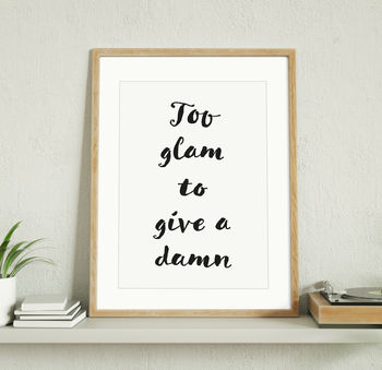 Brush Style Personalised Quote Print, 6 of 11