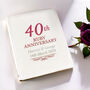 Personalised 40th Ruby Anniversary Album, thumbnail 1 of 6