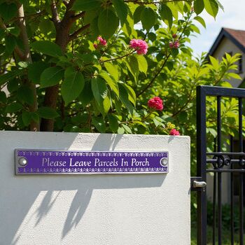 Brass Personalised Plaque | Perfect Custom Door Sign | Home Accessory Decor | Heavy Duty Outdoor Signage, 5 of 12