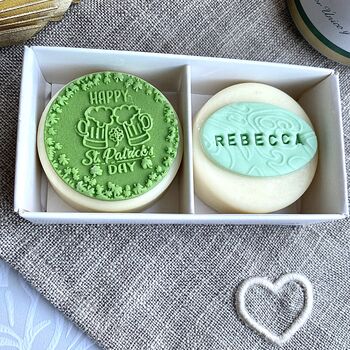 Personalised St Patrick's Day Chocolate Oreo Twin Gift, 8 of 8
