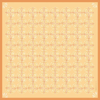Byzantine Copper Batik Tiles Silk Scarf, 3 of 3
