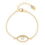 Eye Of Intuition Topaz Bracelet Silver Or Gold Plated, thumbnail 6 of 10