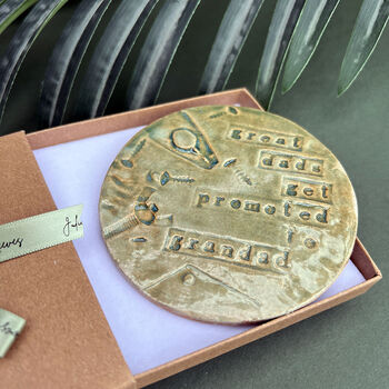 Green Round Nanny Ceramic Coaster, 3 of 12