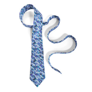 Blue Skies Silk Tie And Silk Pocket Square, 3 of 5