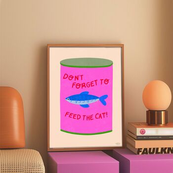 Feed The Cat Art Print, 2 of 4