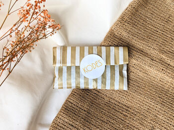 Sunset Leafy Green Brass Art Deco Acrylic Hook Fan Earrings, 5 of 6